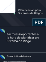 Planificación Riegos