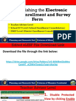 Accomplishing The Electronic Learner Enrollment and Survey Form