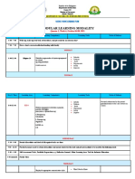 Modular Learning Modality: Weekly Home Learning Plan