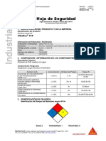 MSDS Sikaflex 256 Poliuretano para Sellar Parabrisas