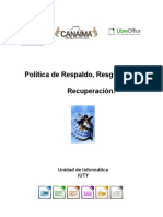 Política de respaldo de información IUTY