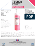 Biochek Scrub: Chlorhexidine Gluconate Solution Antiseptic Cleansing Solution