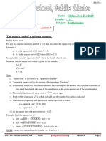 Date: - Friday, Nov 27 / 2020 Grade: - 8 - Subject: - Mathematics