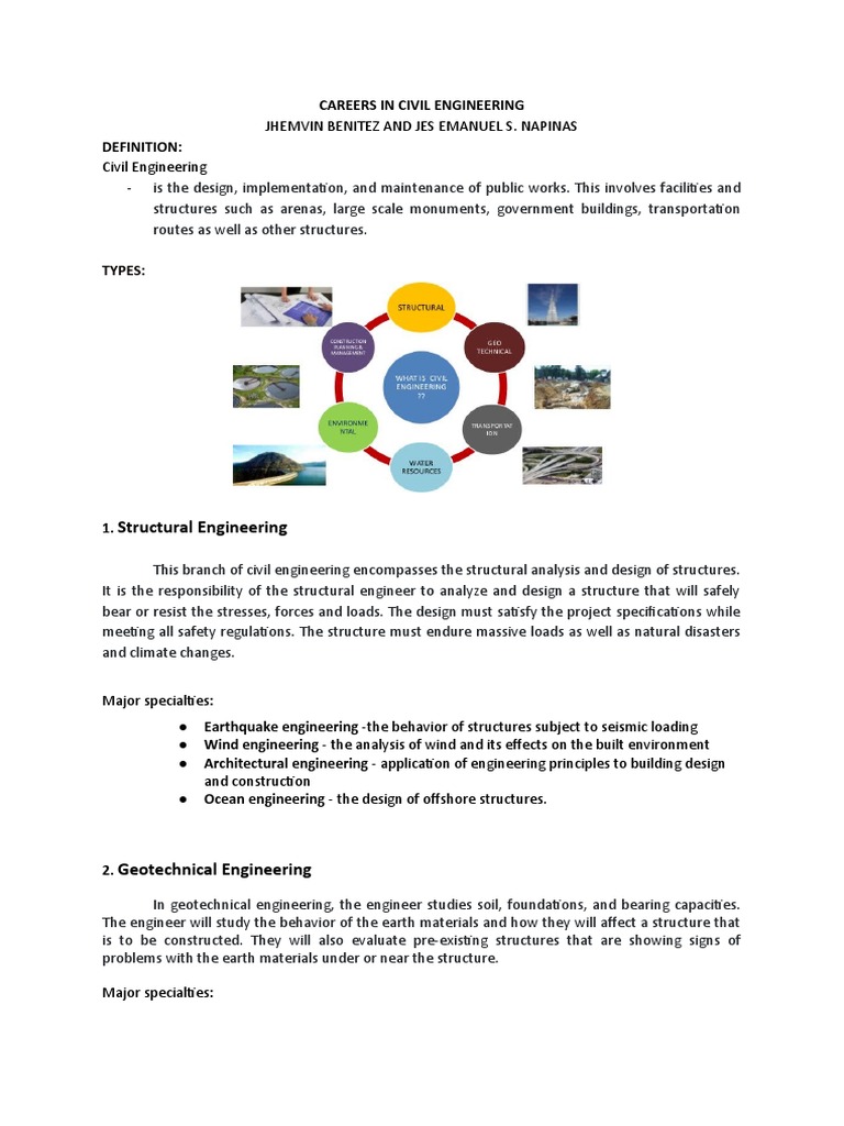 Careers in Civil Engineering | PDF | Civil Engineering | Engineering