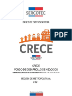 Bases de Convocatoria Crece 2021 Inicio de Actividades A Partir Del 01.07.2019 Metropolitana