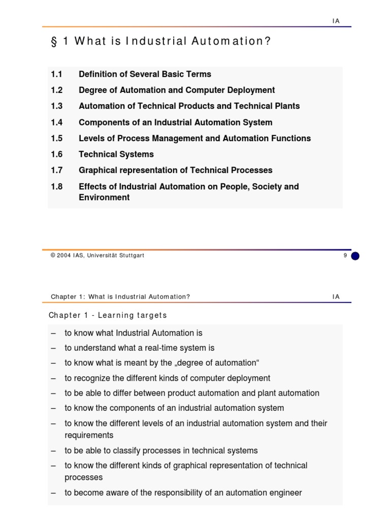 What Is Industrial Automation | PDF | Automation | Programmable Logic ...