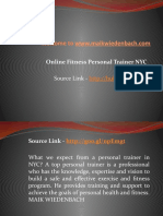 Welcome To: Online Fitness Personal Trainer NYC