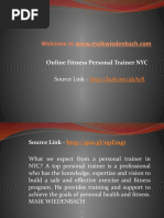 Welcome To: Online Fitness Personal Trainer NYC