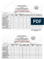 Attendance On Modules' Retrieval: Marayag National High School