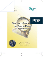 GUIA PARA LA ELABORACIÓN DE PLANES DE MEJORA EN LAS INSTITUCIONES EDUCATIVAS