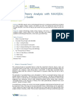 Grounded Theory Analysis With MAXQDA: Step-By-Step Guide