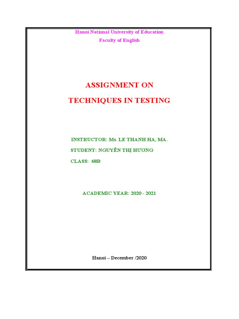 Grade 10 English Testing Techniques | PDF | Mental Disorder | Healthy Diet