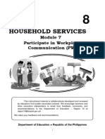 Household Services: Participate in Workplace Communication (PW)