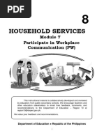 Household Services: Participate in Workplace Communication (PW)