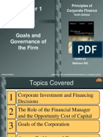 Chapter 1 - Goals and Governance of The Firm