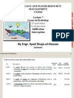 By Engr. Syed Shuja-ul-Hassan: Hydrology and Water Resource Management CE3543 Losses in Hydrology