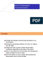 Theory of Computation: Automata Introduction