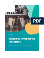 HubSpot Customer Onboarding Templates