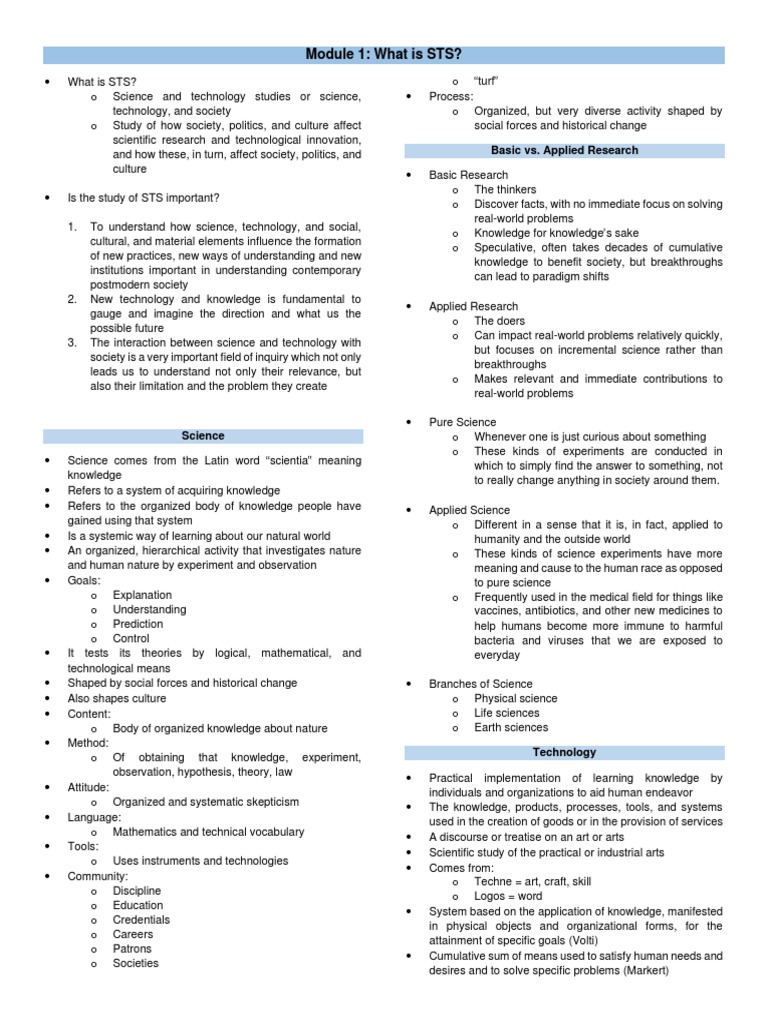 Understanding Science and Technology Studies | PDF | Science | Philippines