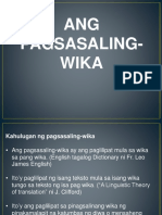 Pagsasaling Wika