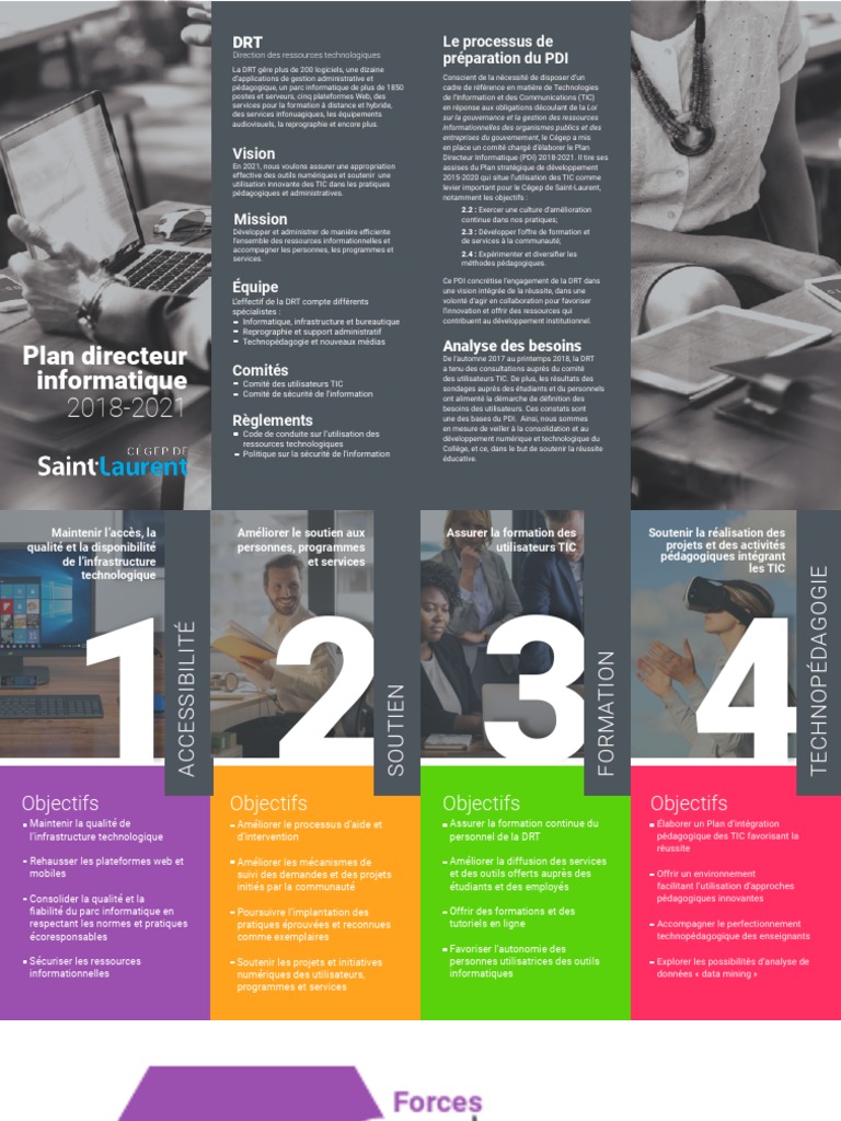Plan Directeur Informatique 2018-2021 | PDF | Technologies de l ...