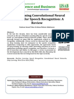 Science and Business: Deep Learning Convolutional Neural Network For Speech Recognition: A Review