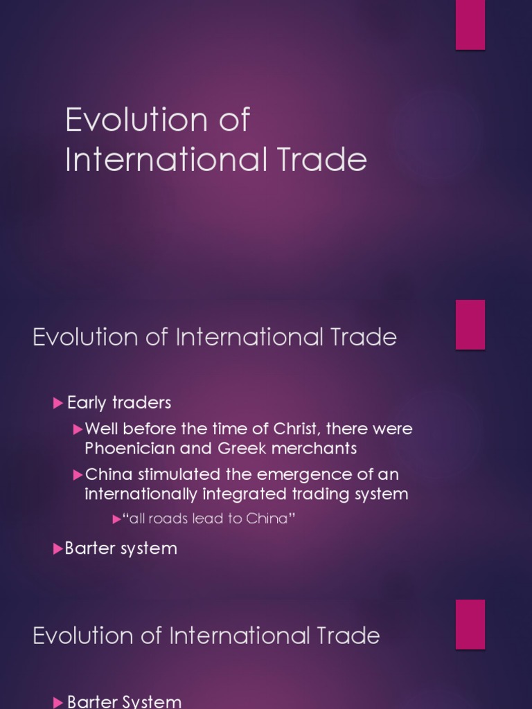 History and Challenges of International Trade | PDF | Trade | Tariff