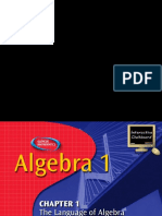 AL1 Chapter 01 The Language of Algebra