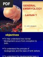 General Embryology Lecture 1 and 2 - Day 1-Third Week