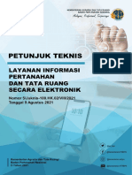 Petunjuk Teknis Nomor 5 Tahun 2021 Tentang Juknis Layanan Informasi Pertanahan Dan Ruang Secara Elektronik