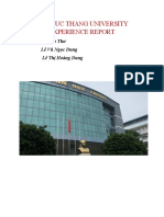 Ton Duc Thang University Experience Report: Members: Lê Anh Thư