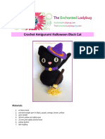 Crochet Amigurumi Halloween Black Cat: Materials
