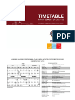 Timetable 01 Sep 2021