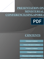 Presentation On Ministerial Conference (Singapore) 1996
