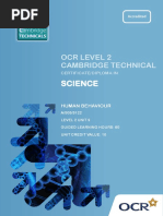 Science: Ocr Level 2 Cambridge Technical