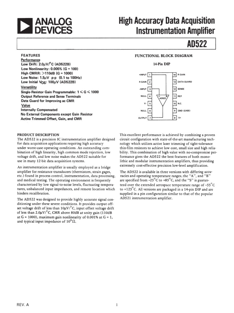 Electronics Component Datasheet | PDF