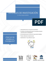 Variables e investigación