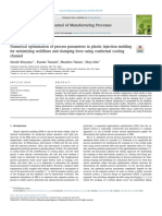 Numerical Optimization of Process Parameters in Plastic Injection Molding For Minimizing Weldlines and Clamping Force Using Conformal Cooling Channel