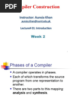 Compiler Construction: Instructor: Aunsia Khan