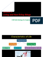 Session 2 Living and Non-Living Things: 17BT1001 Biology For Engineers