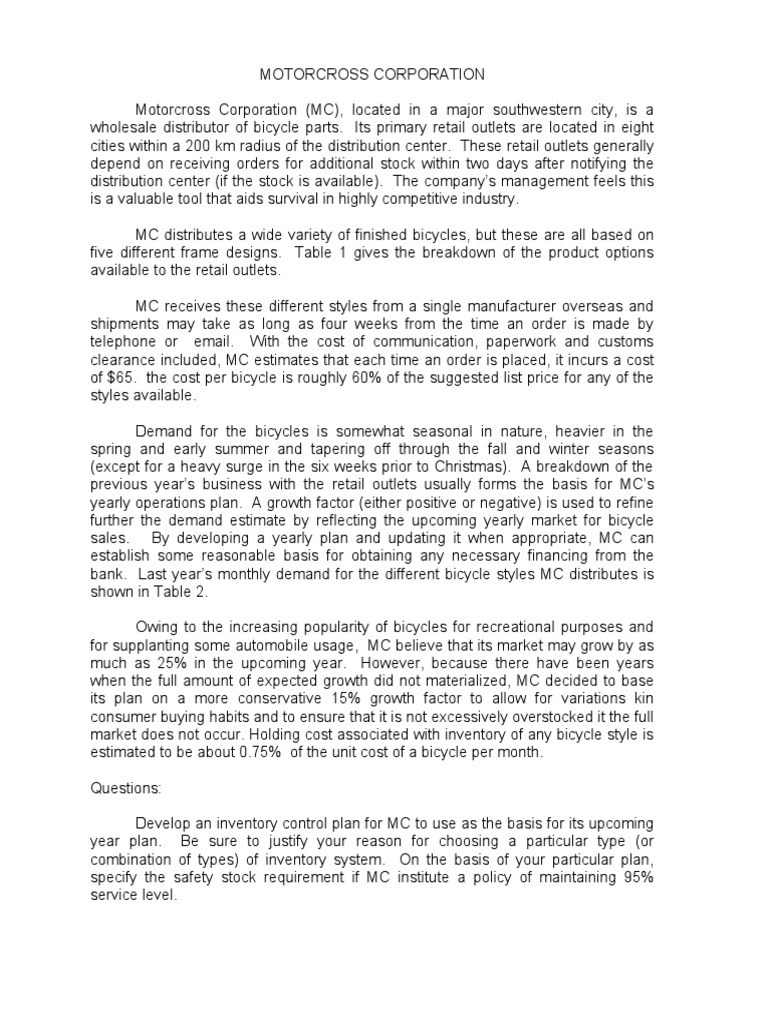 developing-an-inventory-control-plan-for-motorcross-corporation-to
