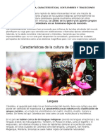 Archivo Cultura Colombiana. Costumbres, Tradiciones.