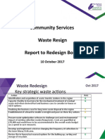 Community Services Waste Resign Report To Redesign Board: 10 October 2017