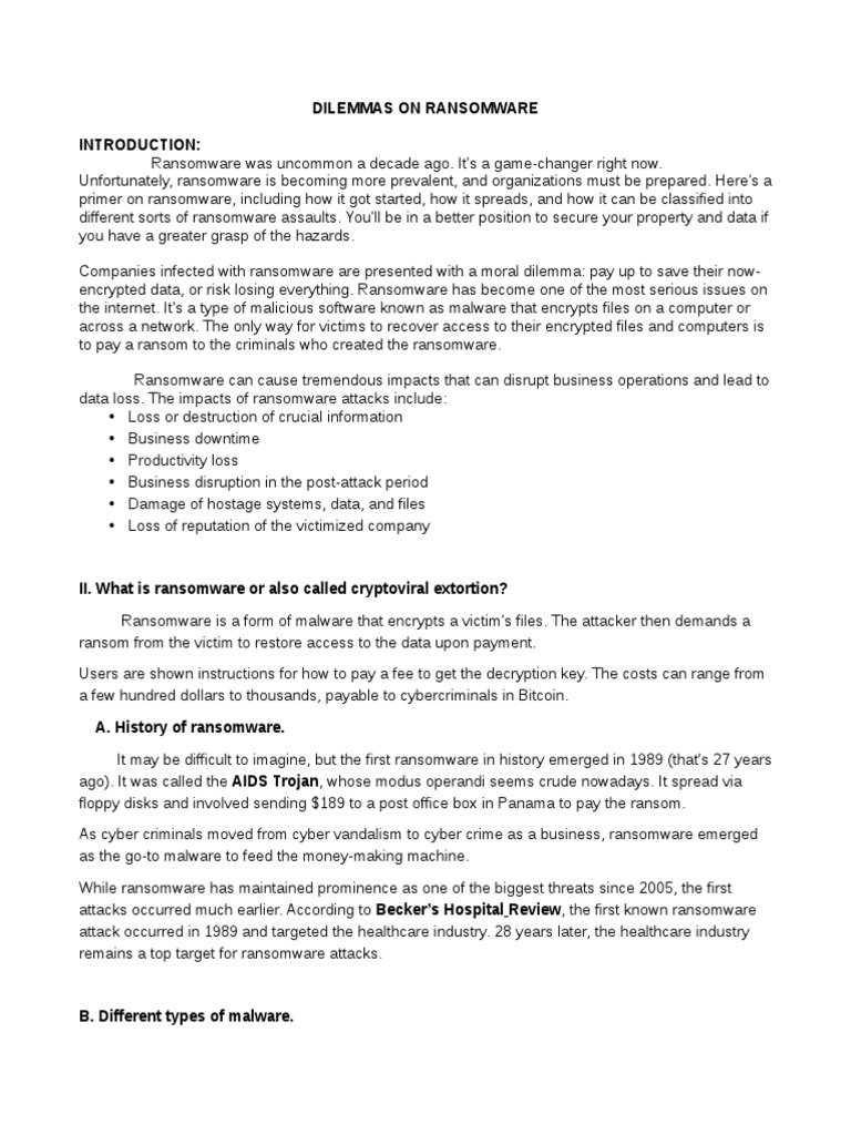 Ransomware: A Business Threat Guide | PDF | Ransomware | Malware