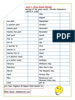 Unit 1 Kelime Listesi PDF