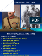 Ministry of Ayub Khan (1958 - 1969)