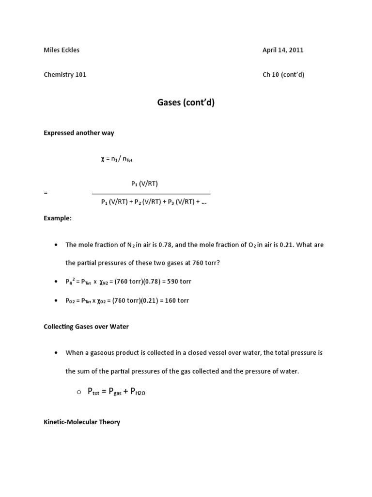 Understanding Gas Laws and Behavior | PDF | Gases | Temperature
