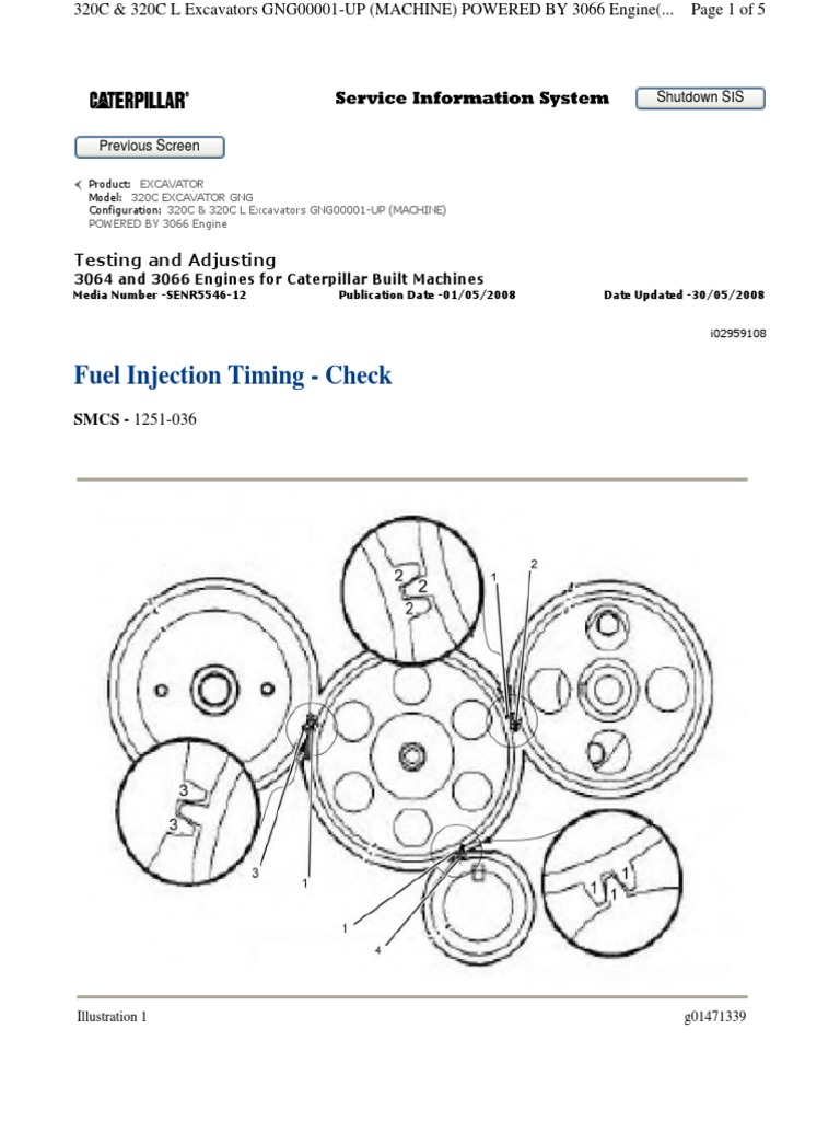 Fuel Injection Timing Check | PDF | Gear | Engines
