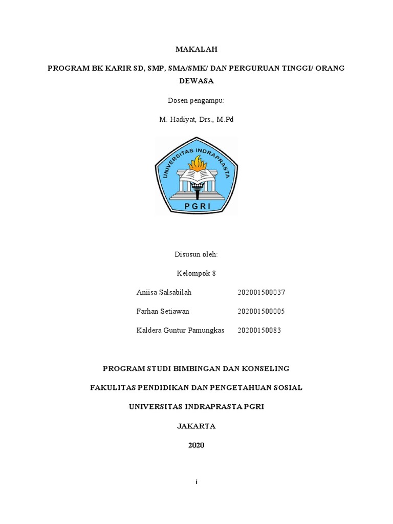 Program BK Karir di Pendidikan Formal | PDF | Pengembangan Diri