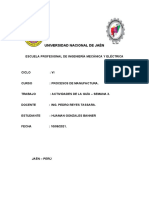 Procesos de manufactura - Actividad semana 3